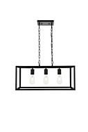 Resolute 3-Light Pendant in black