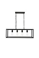 Resolute 4-Light Pendant in black