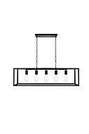 Resolute 5-Light Pendant in black