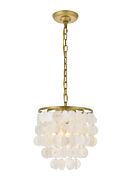 Selene 1-Light Pendant in Brass