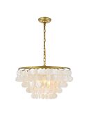 Selene 4-Light Pendant in Brass