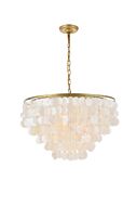 Selene 6-Light Pendant in brass