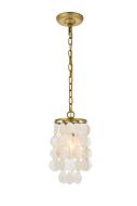 Selene 1-Light Pendant in Brass