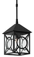 Currey & Company 19 Inch Ripley Small Outdoor Lantern in Midnight