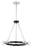 Huxton 6-Light Chandelier in Black