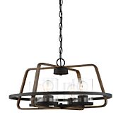 Ryder 4-Light Chandelier in Forged Black