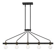 Ravella 5-Light Island Chandelier in Black