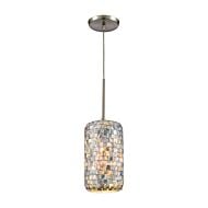 Capri 1-Light Mini Pendant in Satin Nickel