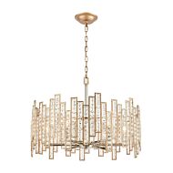 Equilibrium 6-Light Chandelier in Polished Nickel