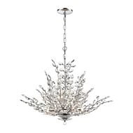 Crystique 9-Light Chandelier in Polished Chrome