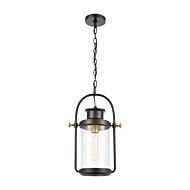 Wexford 1-Light Outdoor Pendant in Matte Black