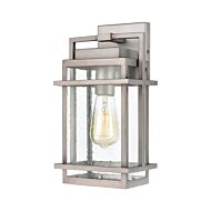 Breckenridge 1-Light Outdoor Wall Sconce in Weathered Zinc