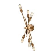 Xenia 6-Light Wall Sconce in Matte Gold