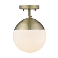 One Light Semi-Flush Mount by Golden