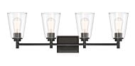 Westin 4-Light Bathroom Vanity Light Bar in Matte Black