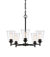 Westin 5-Light Chandelier in Matte Black