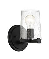 Matteson 1-Light Wall Sconce in Matte Black