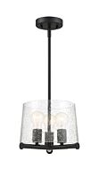 Matteson 3-Light Pendant in Matte Black