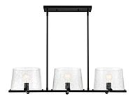 Matteson 3-Light Island Pendant in Matte Black