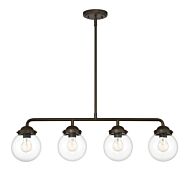 Knoll 4-Light Island Pendant in Oil Rubbed Bronze