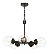 Knoll 5-Light Chandelier in Oil Rubbed Bronze