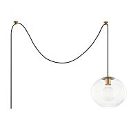 Margot 1-Light Pendant in Brass - Antique