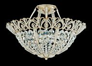 Rivendell 6-Light Semi-Flush Mount Ceiling Light in Antique Silver