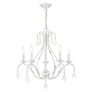 Caterina 5-Light Chandelier in Antique White