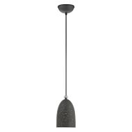 Arlington 1-Light Pendant in Scandinavian Gray w with Brushed Nickels