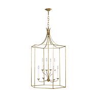 Bantry House 8 Light Pendant Light in Antique Gild by Alexa Hampton