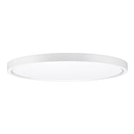 LED Flushmounts Collection 1-Light Flush Mount in White