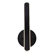 Sirius Collection Integrated LED Sconce in Black