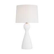 Constance 1-Light Table Lamp in Textured White