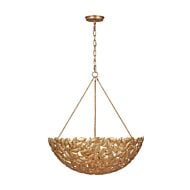 Kelan 6-Light Pendant in Antique Gild