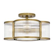 Aster 4-Light Semi-Flush Mount in Weathered Brass