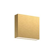 Mica LED All-Terior Wall in Brushed Gold