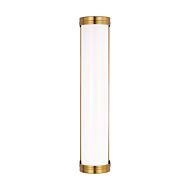 Ifran 2-Light Bathroom Vanity Light in Burnished Brass