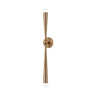 Keanu 2-Light Wall Sconce in Patina Brass