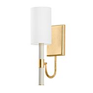 Gustine 1-Light Wall Sconce in Vintage Gold Leaf