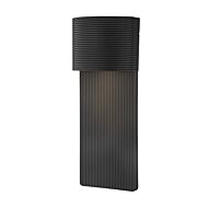 Tempe 1-Light Outdoor Wall Sconce in Soft Black