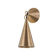 Midvale 1-Light Wall Sconce in Patina Brass