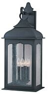 Troy Henry Street 4 Light 27 Inch Outdoor Wall Light in Colonial Iron