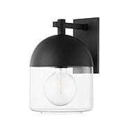 Zephyr 1-Light Outdoor Wall Sconce in Textured Black