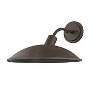 Otis 1-Light Outdoor Wall Sconce in Textured Bronze