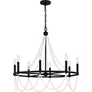 Brigitta 8-Light Chandelier in Matte Black