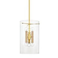 Barlow 6-Light Lantern in Aged Brass