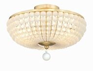 Bella 3-Light Ceiling Mount in Antique Gold