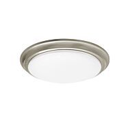 Baron LED Flush Mount in Satin Nickel