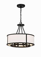 Bryant 4-Light Chandelier in Forge Black