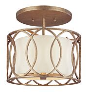 Troy Sausalito 3 Light Ceiling Light in Deep Bronze